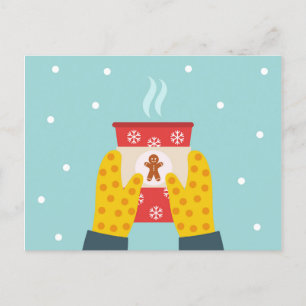 Christmas gingerbread coffee Folded Greeting Card