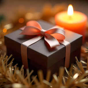 Christmas Gingerbread Cookie Brown D78F62  Satin Ribbon