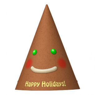 Christmas Gingerbread Cookie Party Hat