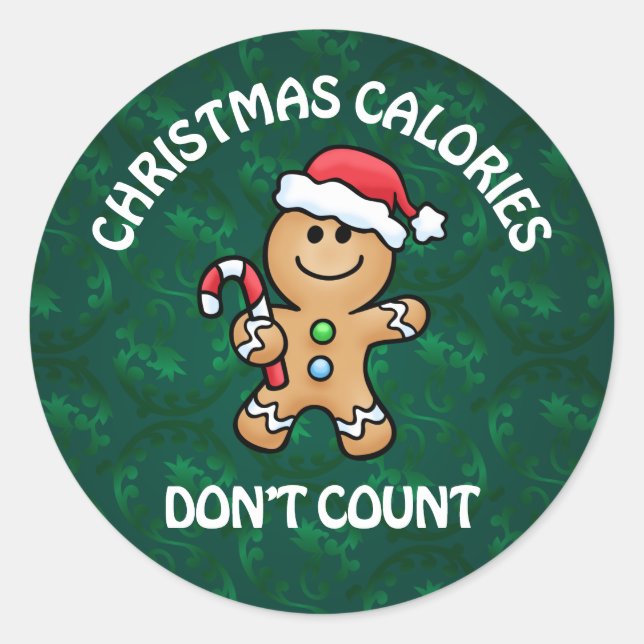 Christmas Gingerbread Cookie Sticker (Front)