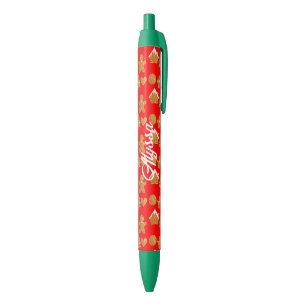Christmas Gingerbread Cookies Black Ink Pen