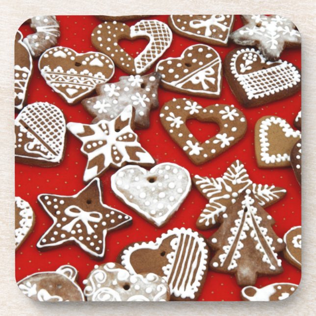 Christmas Gingerbread Cookies Coaster (Front)