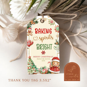 Christmas Gingerbread Cookies Gift Tags