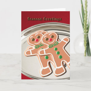 Christmas Gingerbread Cookies Holiday Card