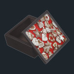 Christmas Gingerbread Cookies Jewelry Box<br><div class="desc">Merry Christmas celebration with this item. This design looks good on any product. ⭐PERSONALIZE this template with your artwork. ⭐EDIT it further to make more changes. ⭐TRANSFER this design to any product. Visit all my stores at bit.ly/SandyspiderStores (cut and paste).</div>