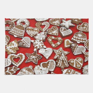 Christmas Gingerbread Cookies Kitchen Towel