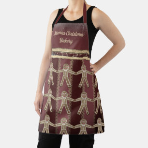 Christmas Gingerbread Cookies Personalized Apron