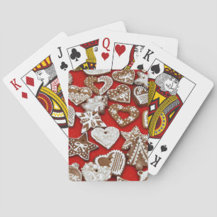 Christmas Gingerbread Cookies Playing Cards