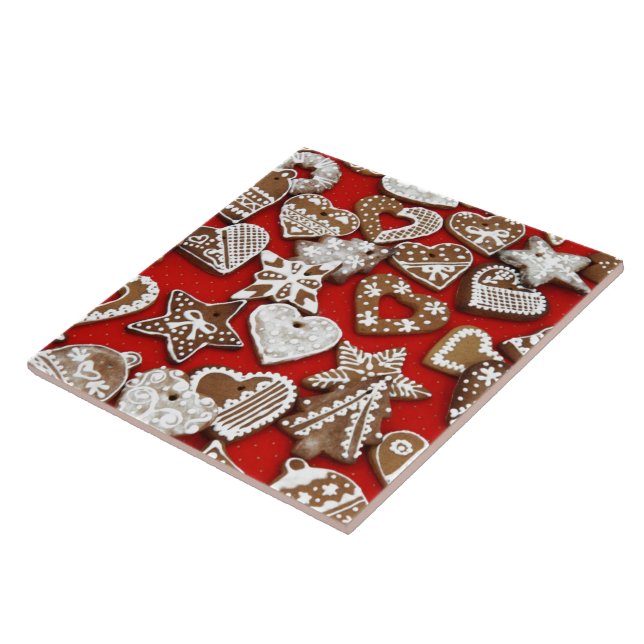 Christmas Gingerbread Cookies Tile (Side)