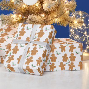 Christmas Gingerbread Cookies Wrapping Paper
