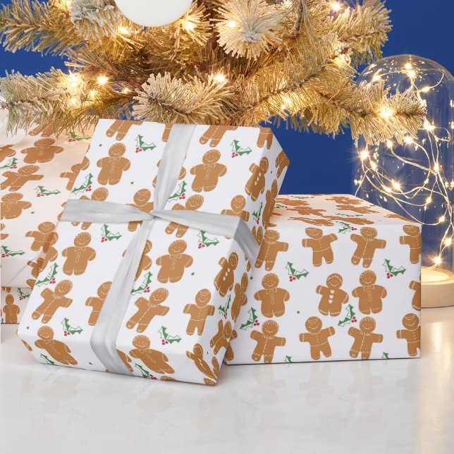 Christmas Gingerbread Cookies  Wrapping Paper (Holidays)