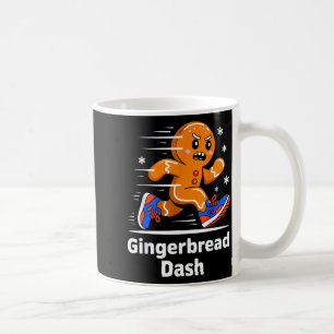 Christmas Gingerbread Dash Running Runner Xmas Mar Coffee Mug