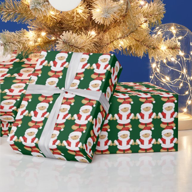Christmas Gingerbread Holiday wrapping paper (Holidays)