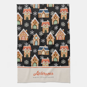 Christmas Gingerbread House Cookie Kitchen Towel