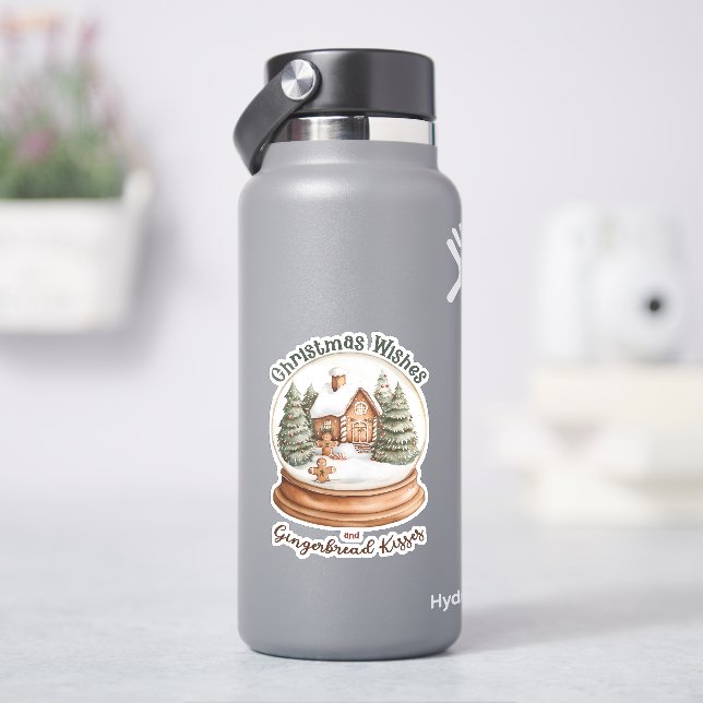 Christmas Gingerbread House Holiday Snow Globe (HydroFlask)