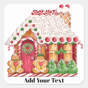 Christmas Gingerbread House Sticker