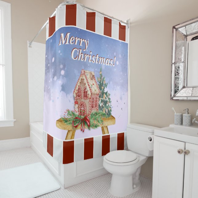 Christmas Gingerbread House Watercolor (In Situ)