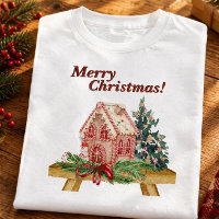 Christmas Gingerbread House Watercolor Basic