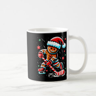 Christmas Gingerbread Ice Hockey Srts Funny Xmas P Coffee Mug