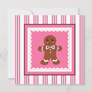 Christmas Gingerbread Invitation