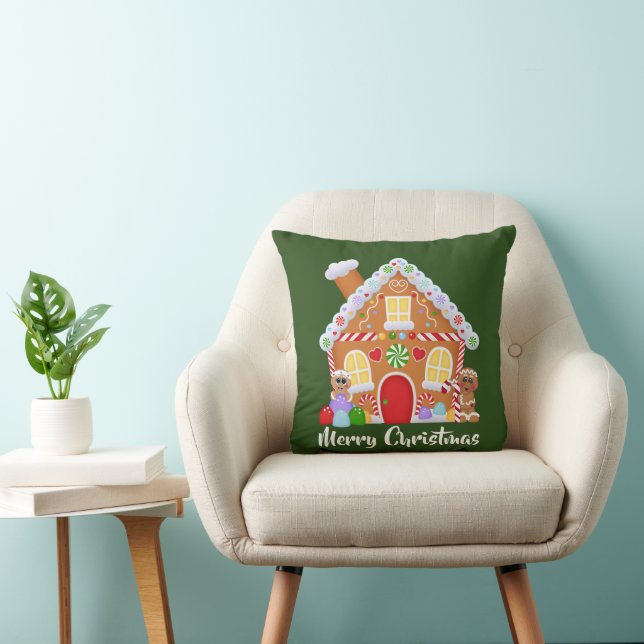 Christmas Gingerbread Maison de vacances coussin (Chaise)