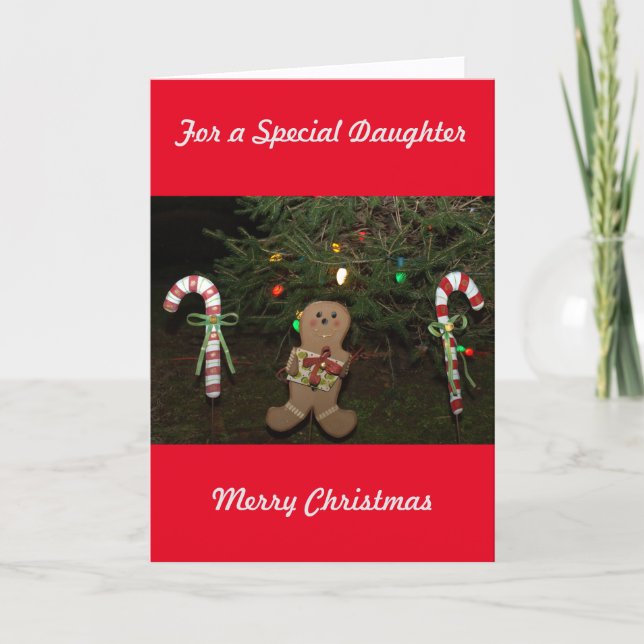 Christmas Gingerbread Man Card (Front)