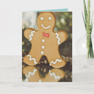 Christmas gingerbread man card