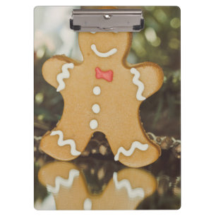 Christmas gingerbread man clipboard