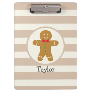 Christmas Gingerbread Man Clipboard