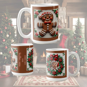 Christmas Gingerbread Man Customizable Coffee Mug
