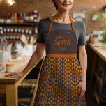 Christmas Gingerbread Man Grandma Baking Holiday Apron<br><div class="desc">This festive design was created using my sweet Scandinavian inspired cookies shaped like gingerbread men that evoke the feel of a warm cottage kitchen at grandma's filled with the scents of holiday baking!   All elements are hand painted original art by Malissa Melrose. Personalize with your text.</div>