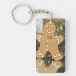 Christmas gingerbread man keychain