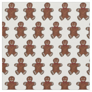 Christmas Gingerbread Man Men Cookie Xmas Fabric