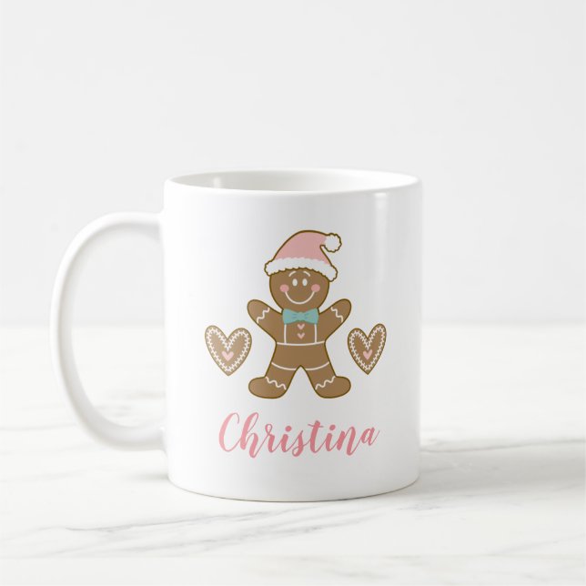 Christmas Gingerbread Man Mug (Left)