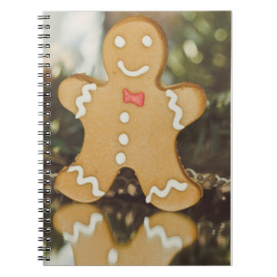 Christmas gingerbread man notebook