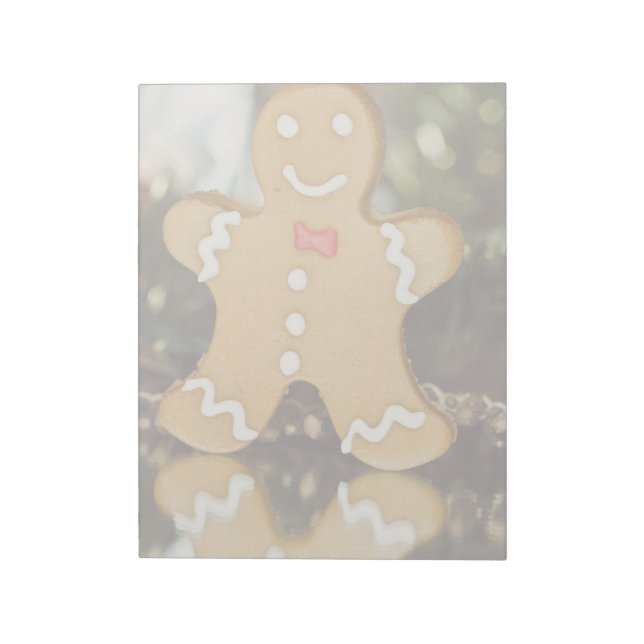 Christmas gingerbread man notepad (Rotated)