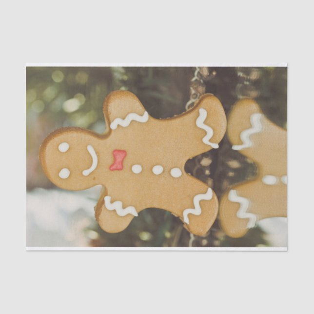 Christmas gingerbread man tissue paper (Front)