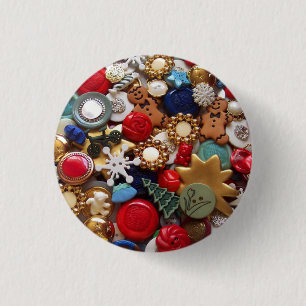 Christmas Gingerbread Men Buttons