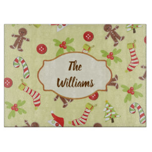 Christmas Gingerbread Men Cutting Board