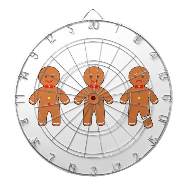 Christmas gingerbread men dartboard (Front)