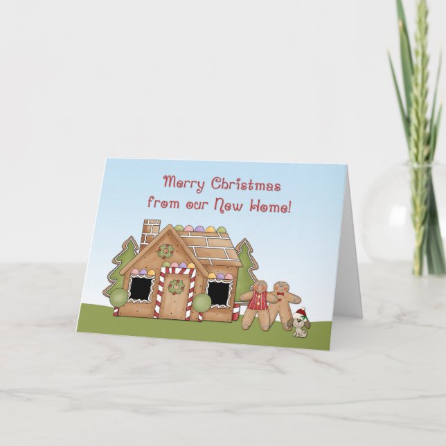 Christmas Gingerbread Nouveau Accueil Carte de voe (Devant)