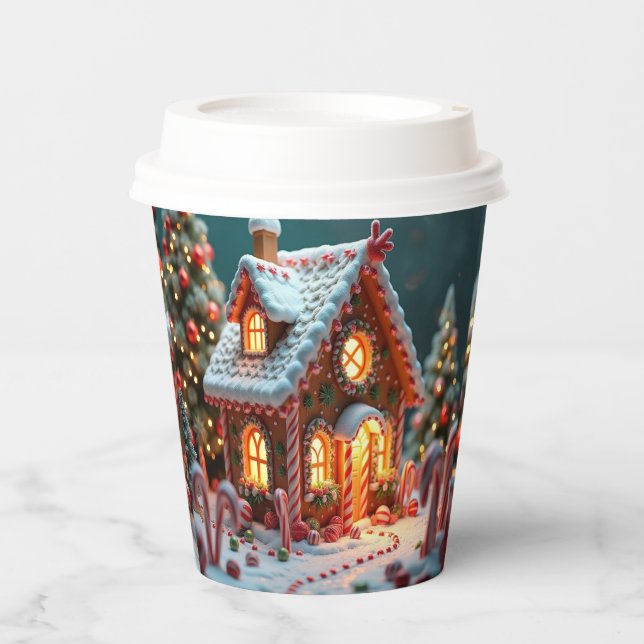 Christmas Gingerbread Paper Cups (Front)