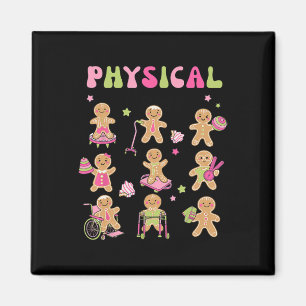 Christmas Gingerbread PT Physical Therapy Assistan Magnet