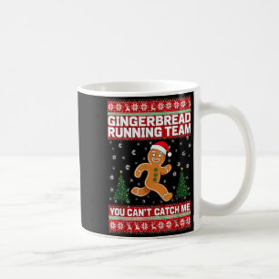 Christmas Gingerbread Running Team Funny Xmas Tee  Coffee Mug