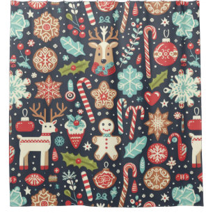 Christmas Gingerbread Seamless Pattern 