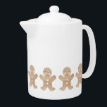 Christmas Gingerbread Tea Pot Print<br><div class="desc">Christmas Gingerbread Tea Pot Print</div>