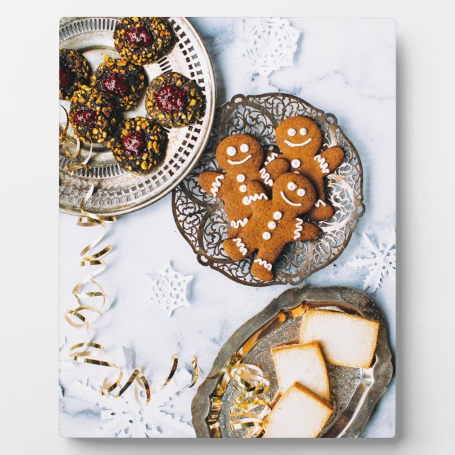 Christmas Gingerbread Treats Wall Art Plaque (Front)
