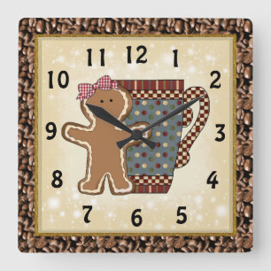 Christmas Gingpain café horloge