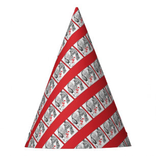 Christmas Giraffe and Santa Party Hat
