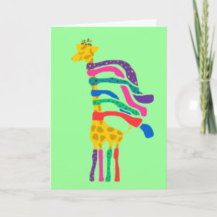 Christmas Giraffe card